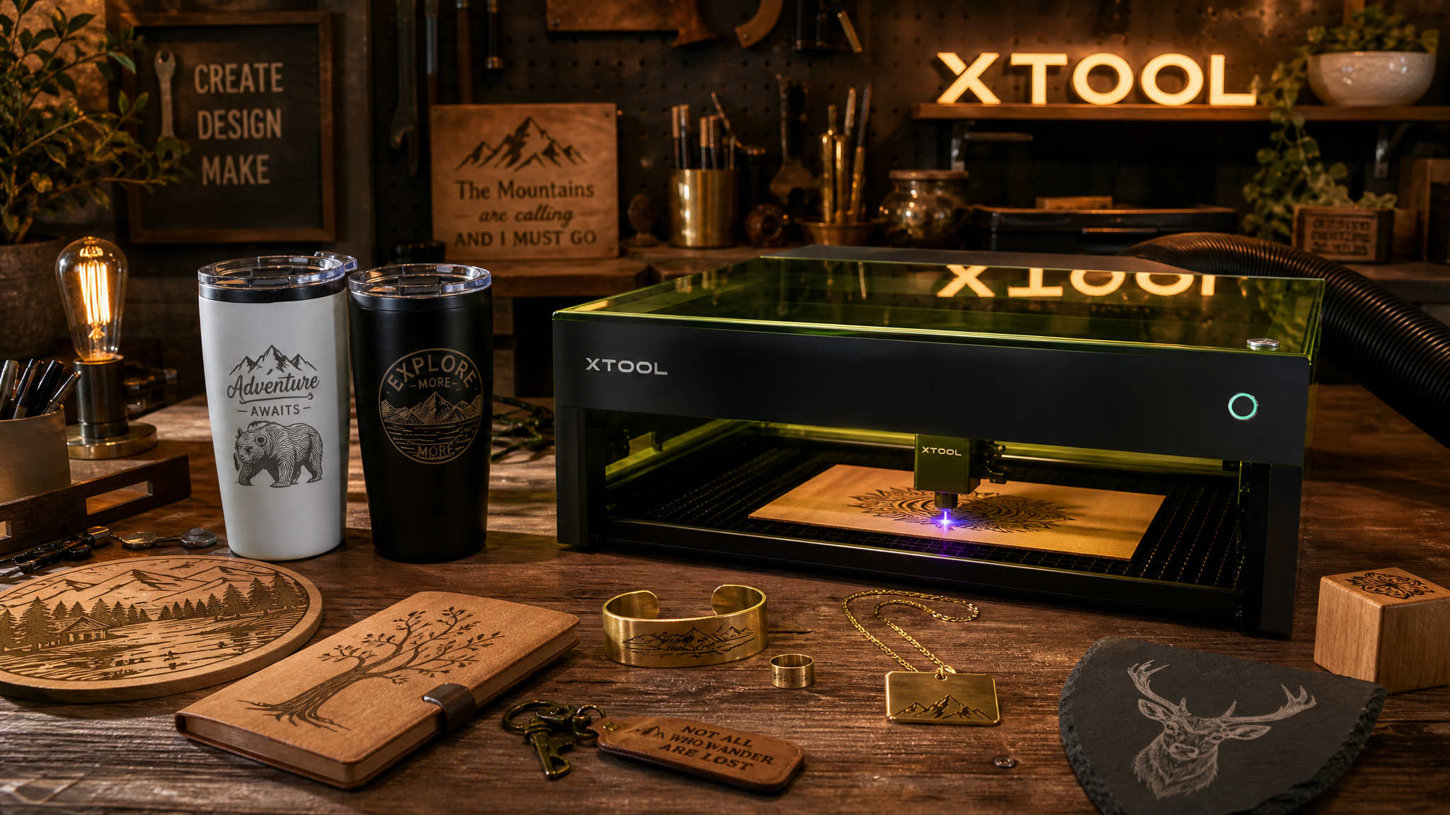 Artisan laser engraving workspace