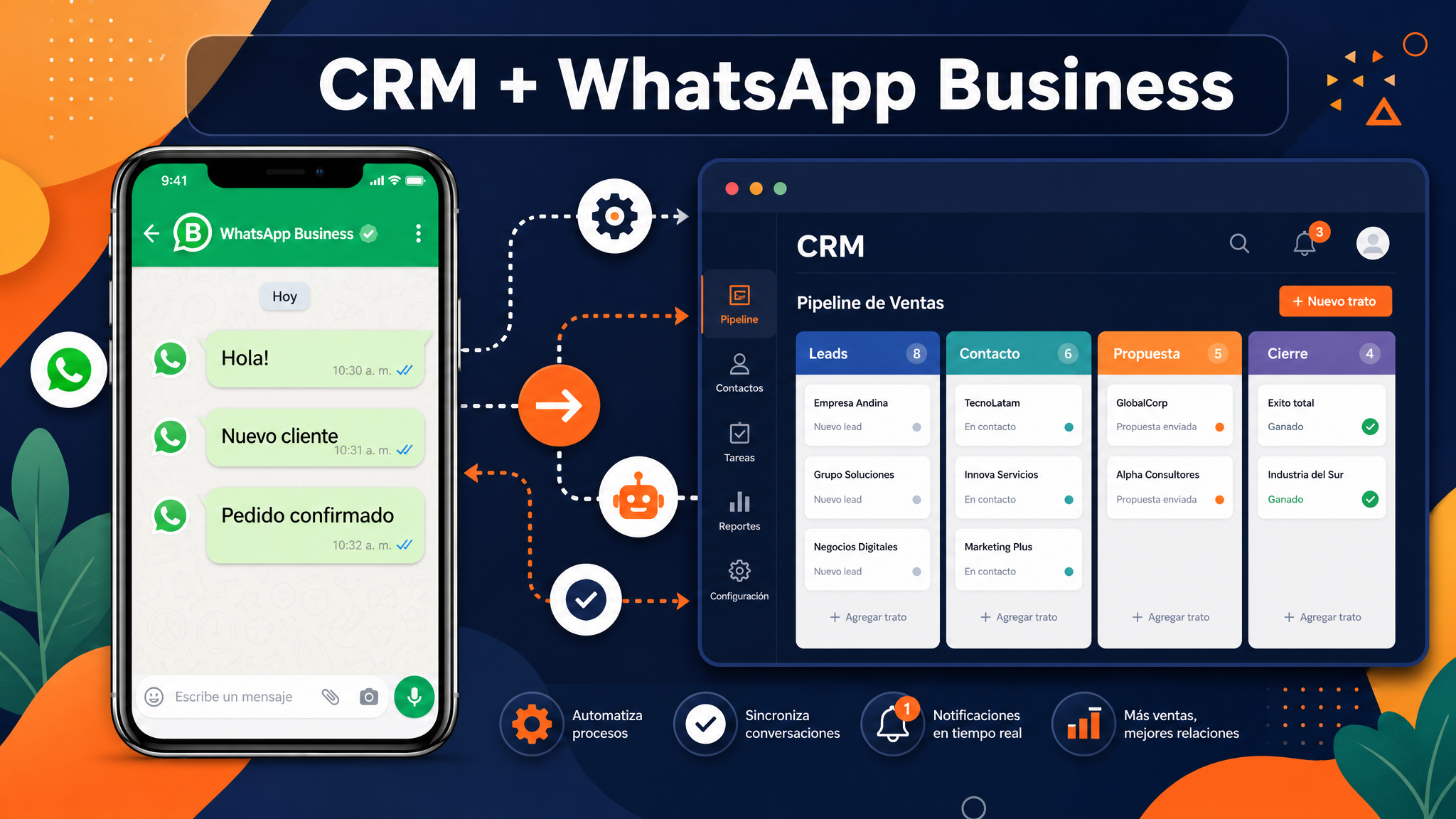 Cómo configurar un CRM con WhatsApp Business gratis: guía paso a paso 2026