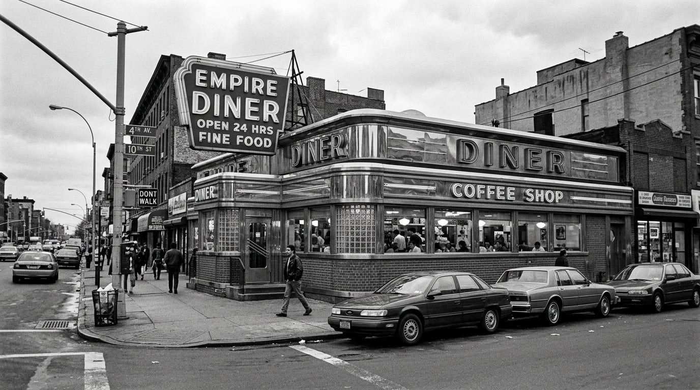 Brooklyn diner, archival photograph