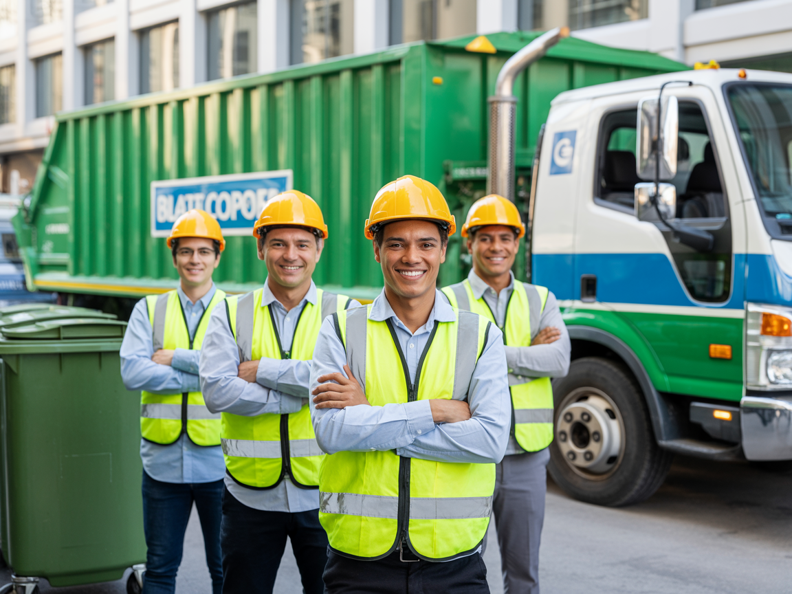 Equipe profissional da Renova Caçambas