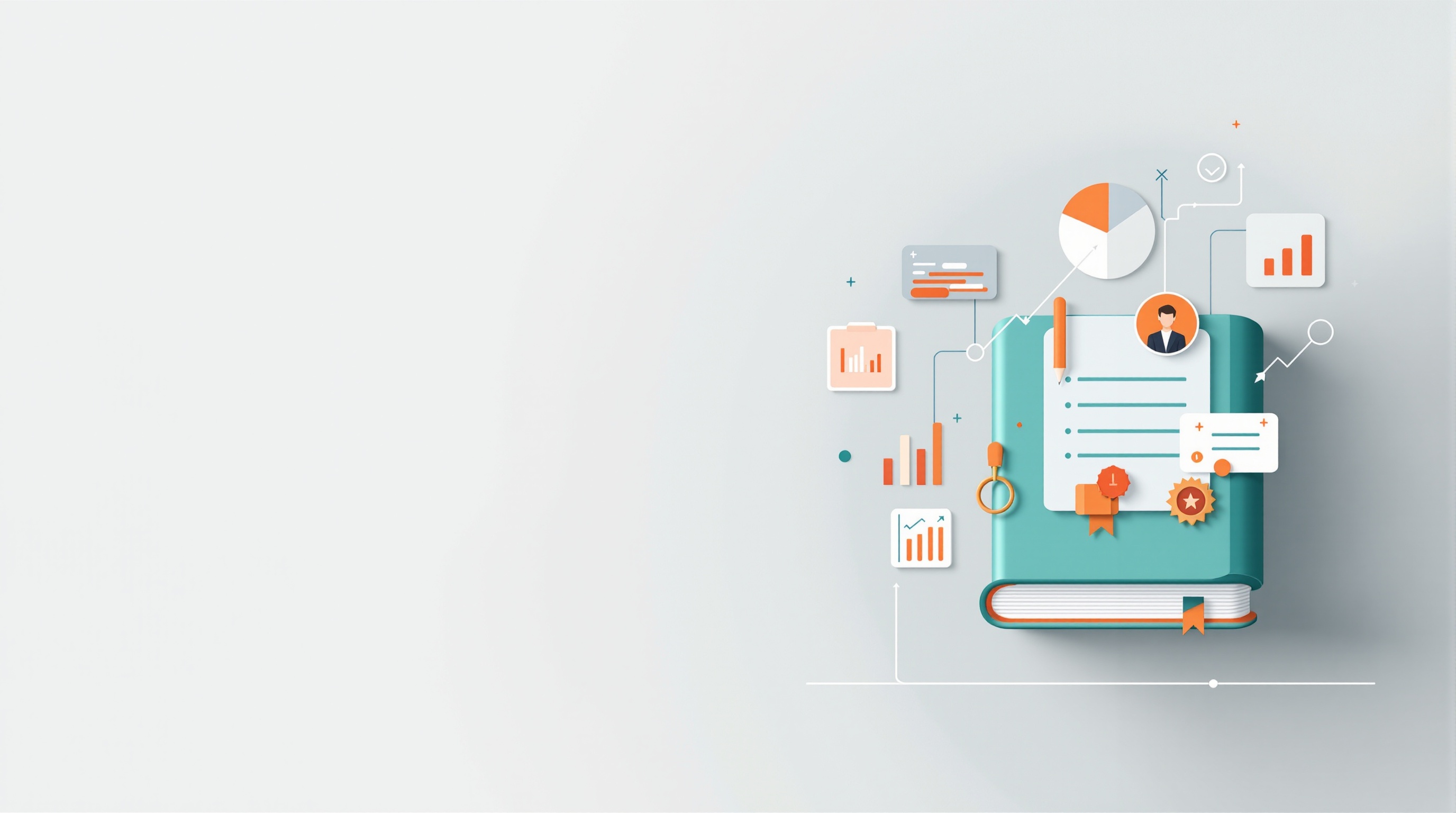 Ícones abstratos de livro e conhecimento