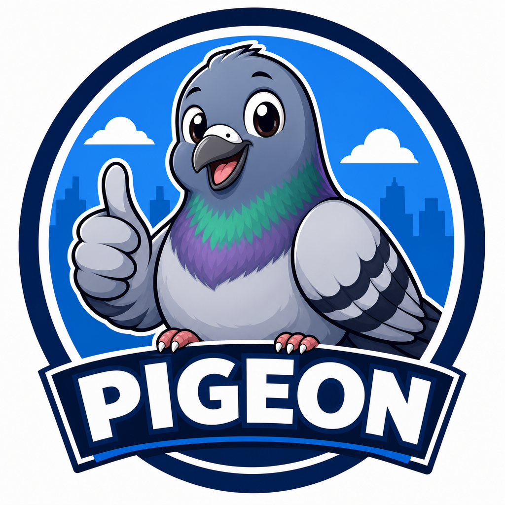 Pigeon Logo Badge