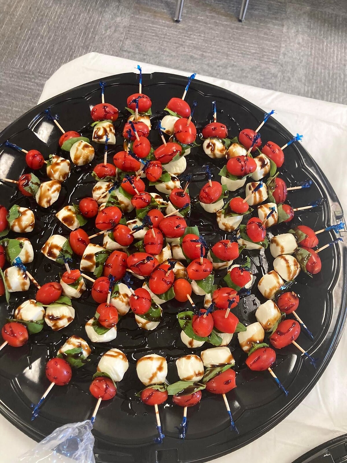 Caprese Skewers with Balsamic Glaze