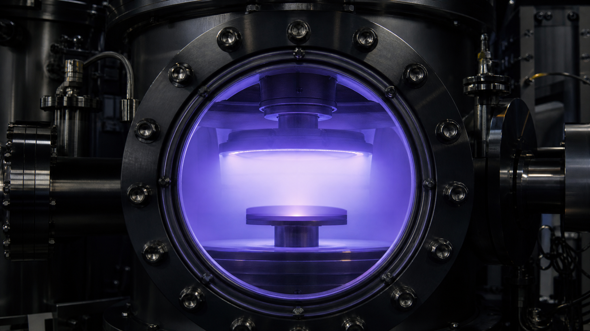 CVD diamond deposition chamber with plasma glow