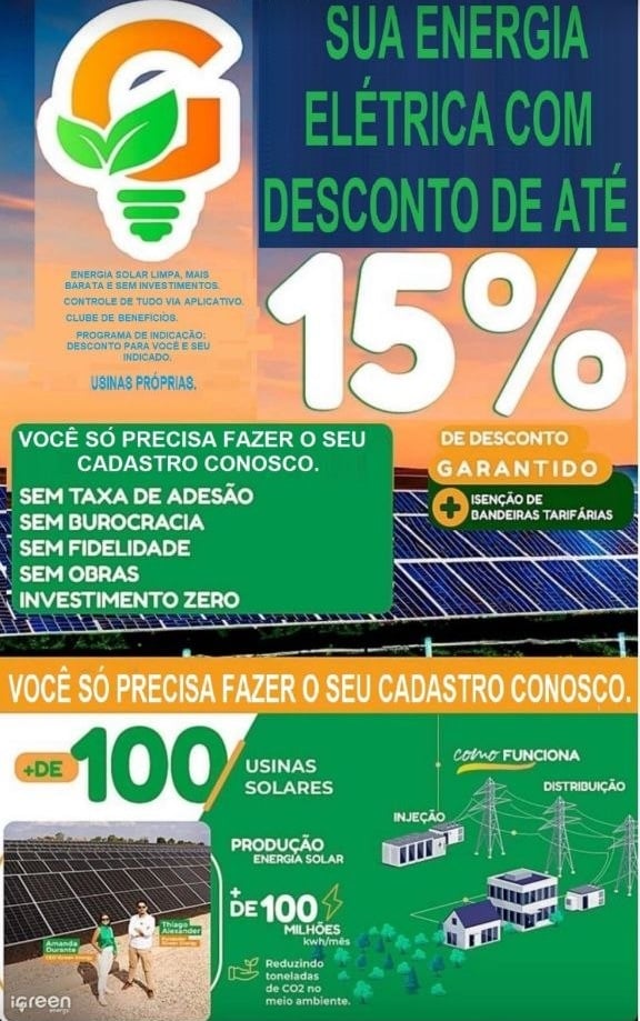 Arte de energia com desconto