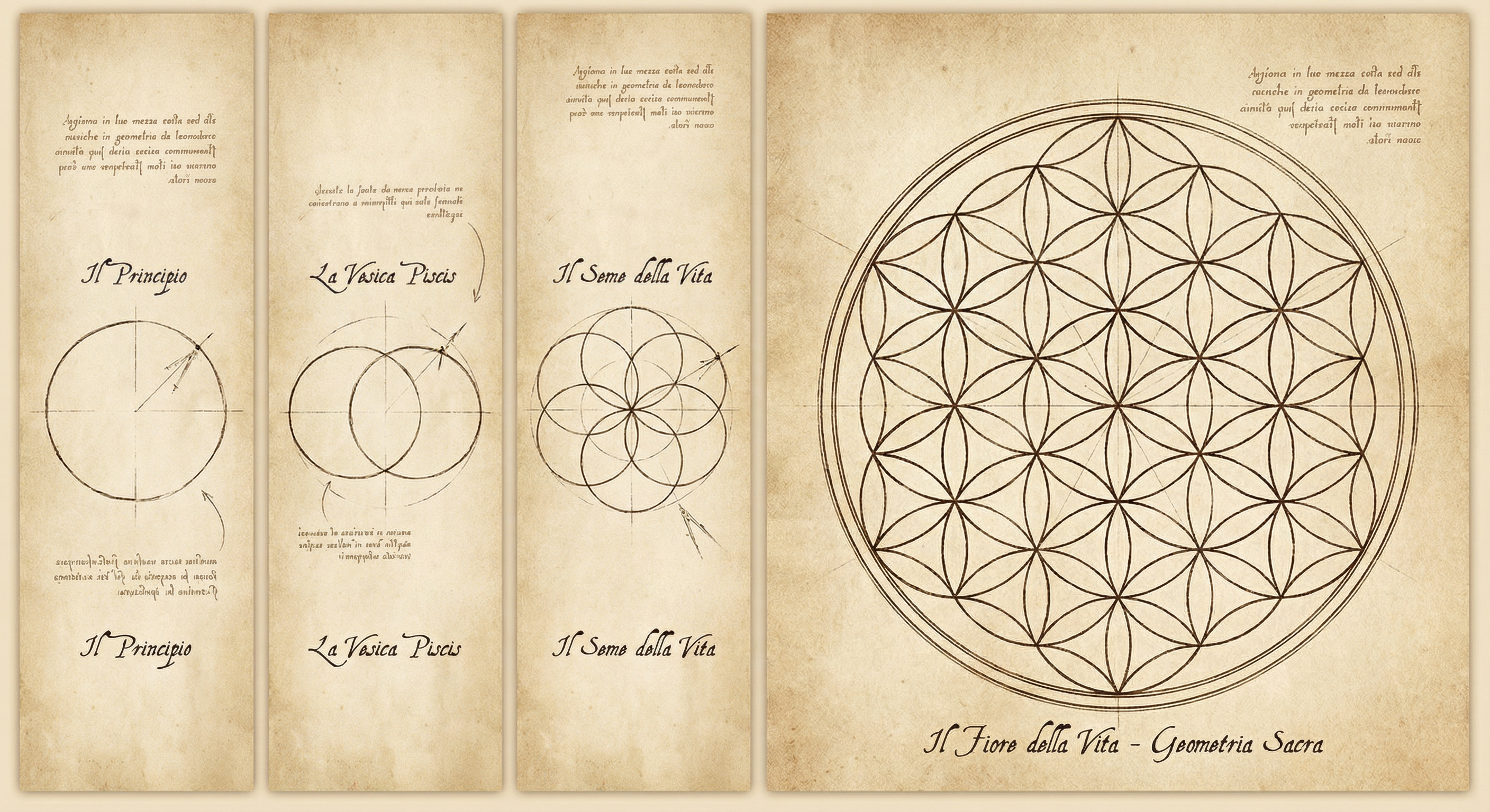 Flower of Life sacred geometry pattern