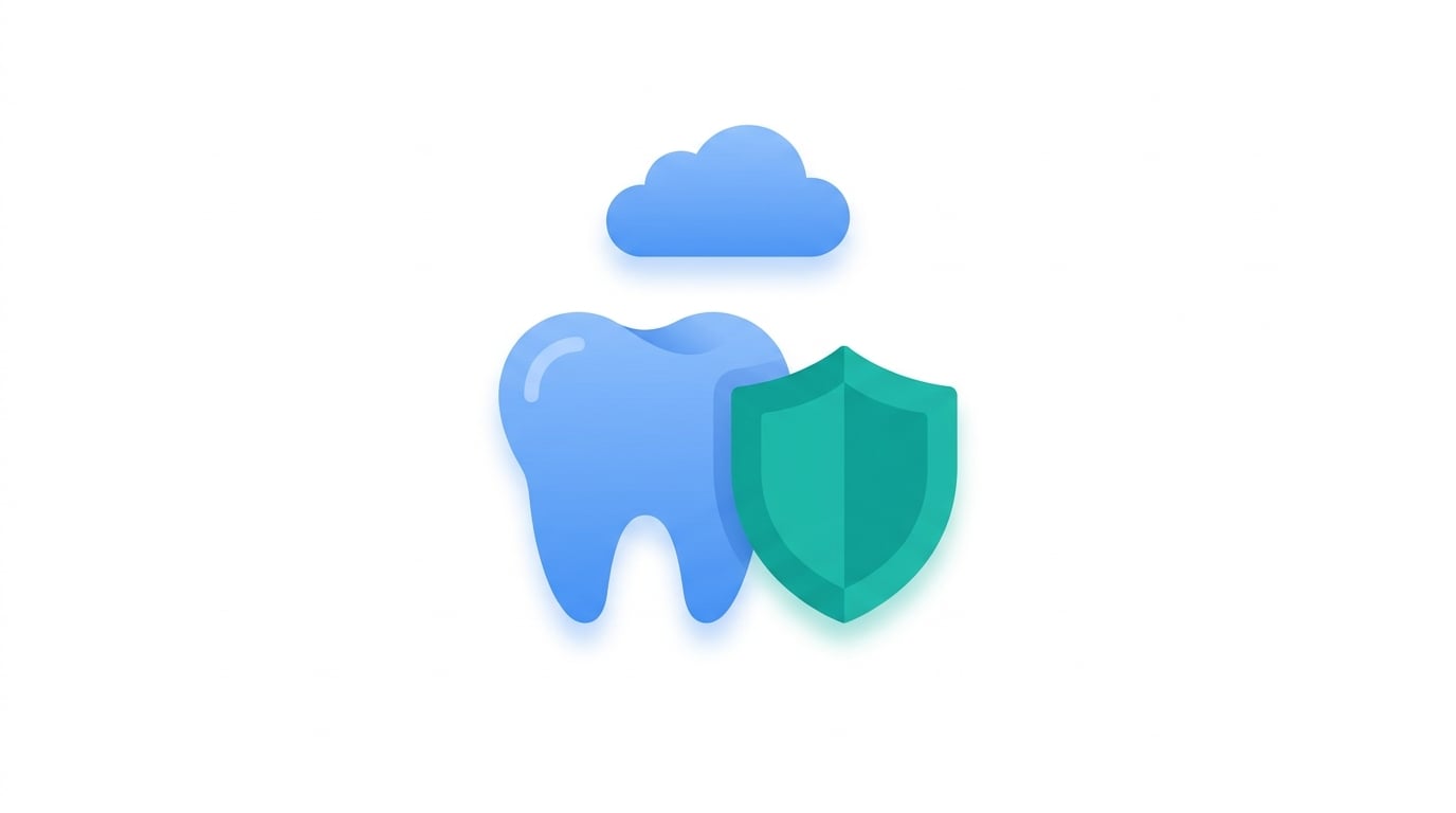 Cloud security illustration showing encryption and data protection