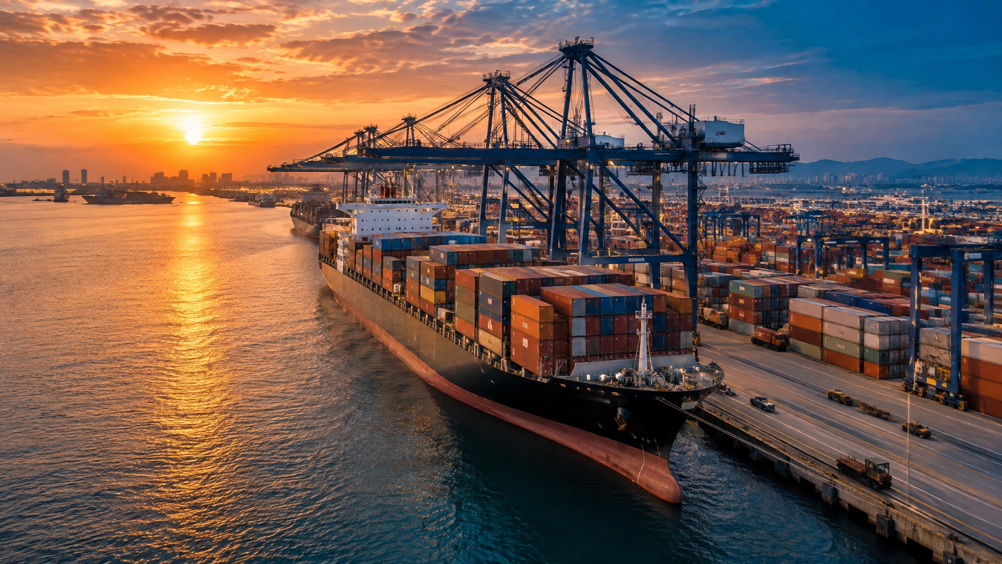 Global shipping port for chemical exports
