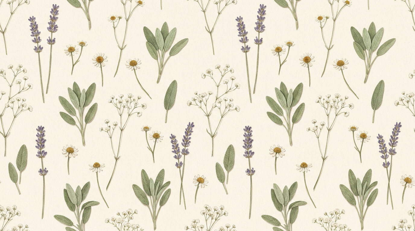 Botanical background pattern