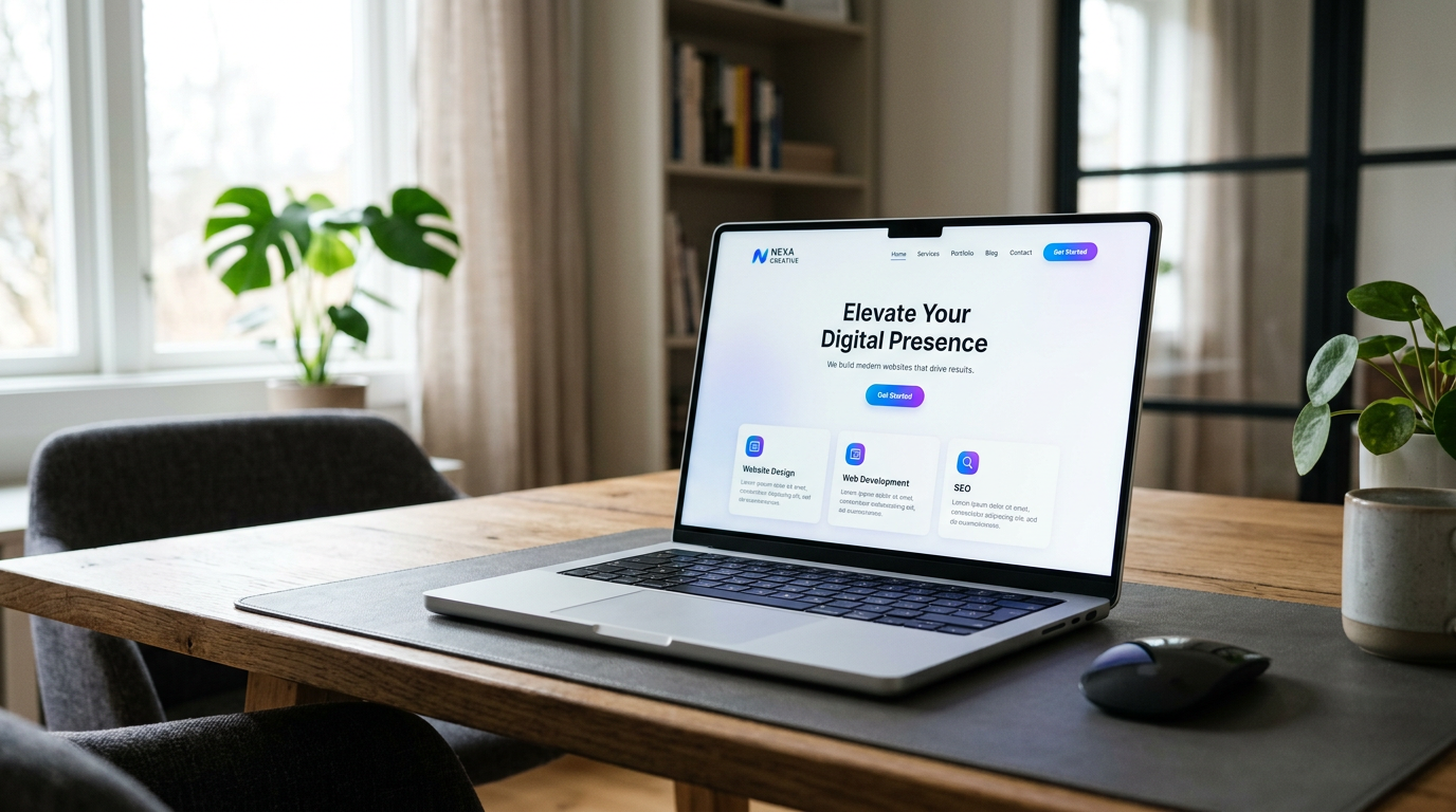 ApartmentKeepers.com — professional cleaning service website built by M2 Digital Solutions, shown on a modern laptop