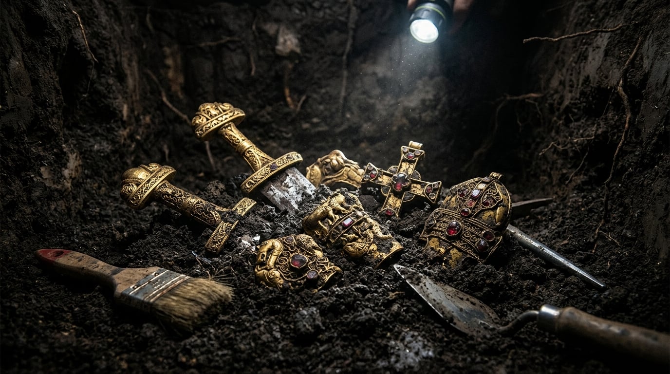 The Staffordshire Hoard: 3,500 Pieces of Anglo-Saxon Gold and Zero Answers