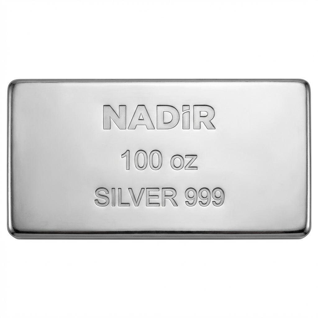 Nadir Refinery 100 Ounce Silver Bar