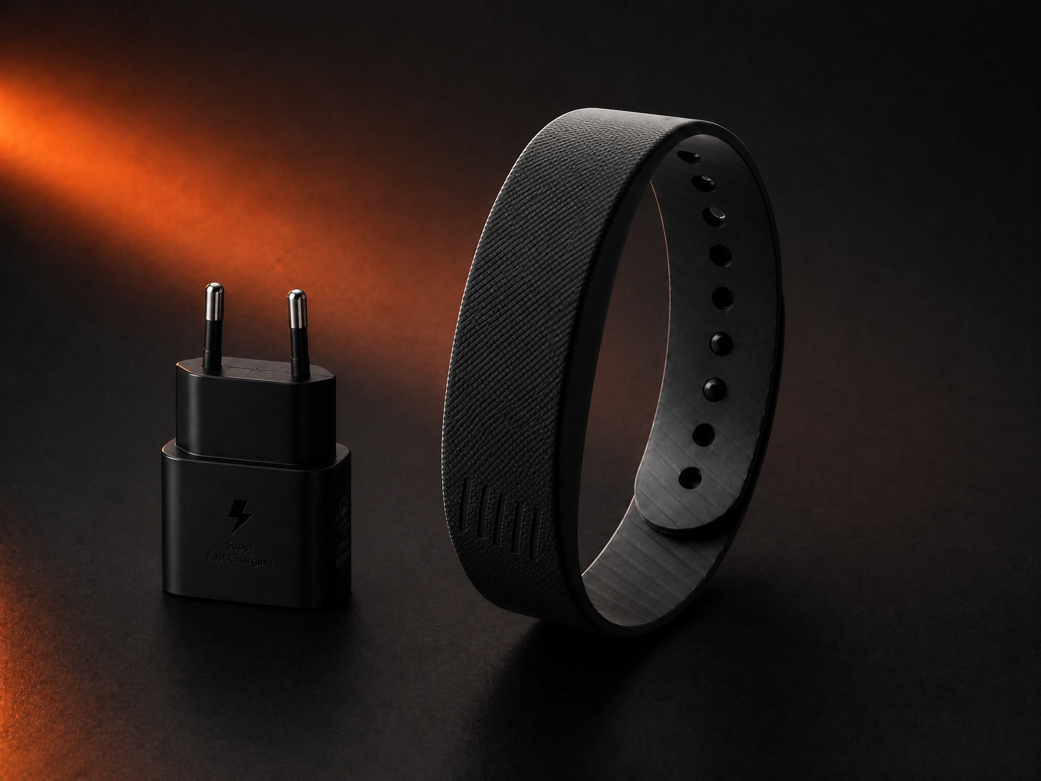 Pulsera con adaptador de carga y batería duradera