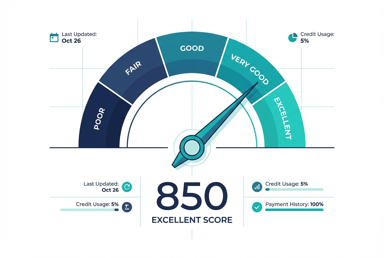 Credit score background