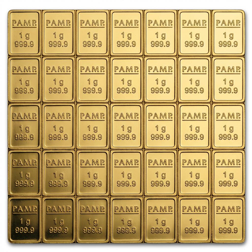 PAMP 25x1g Multigram Fortuna Gold Bar