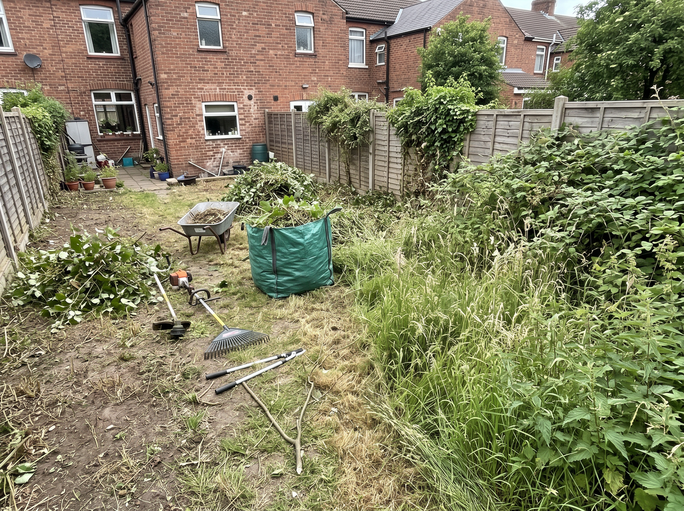 Garden Clearance service at a Northamptonshire home
