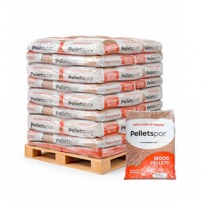 Pellets Pelletspor 6 mm – Palete 65 sacos de 15 kg
