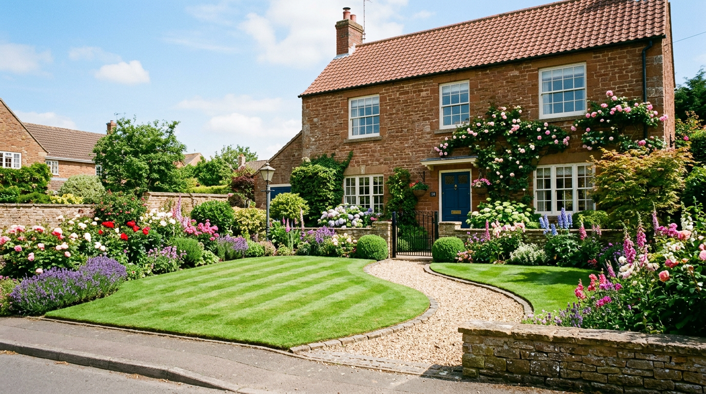 Landscaped front garden
