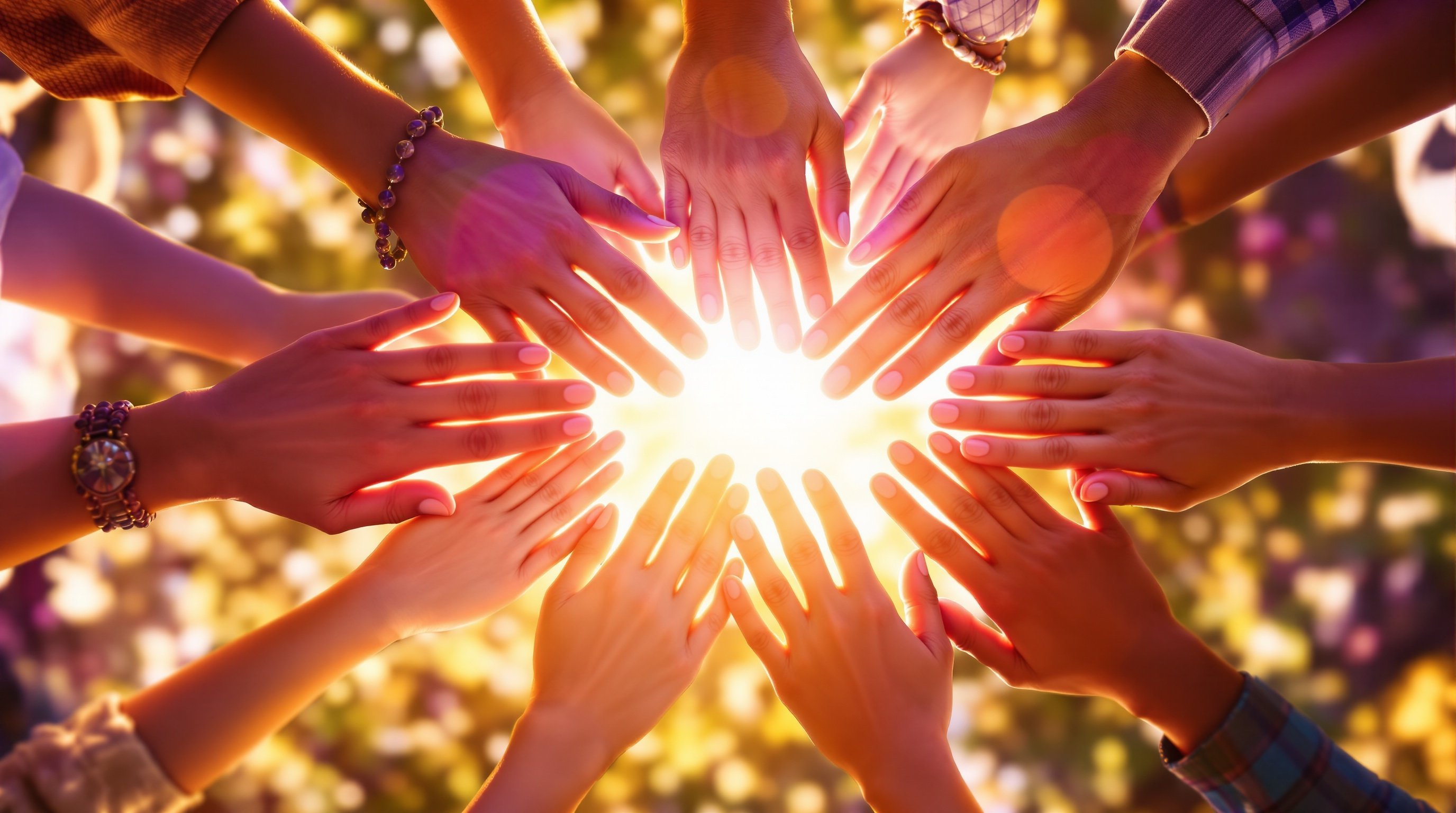 Community expressing gratitude