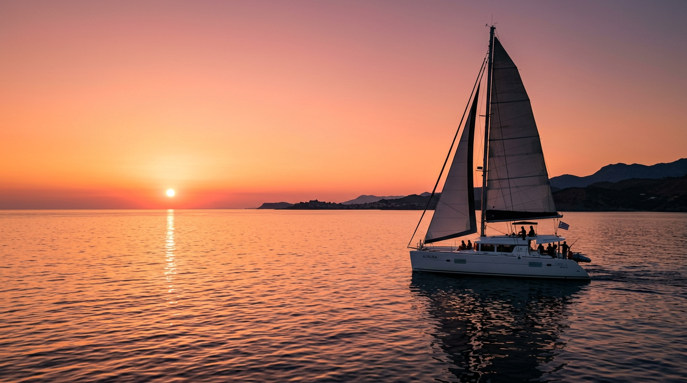 Paseo en catamarán en Nerja al atardecer