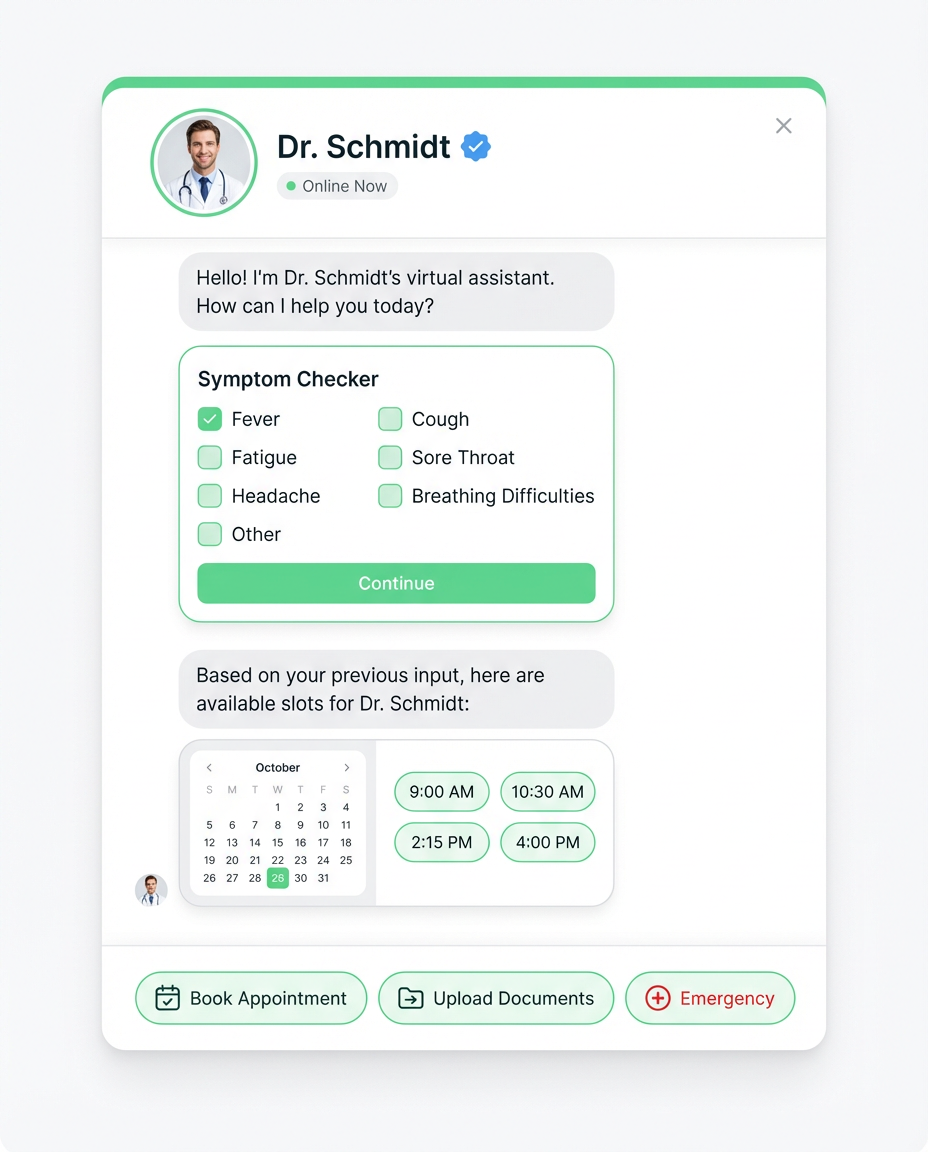 Healthcare Chat Widget