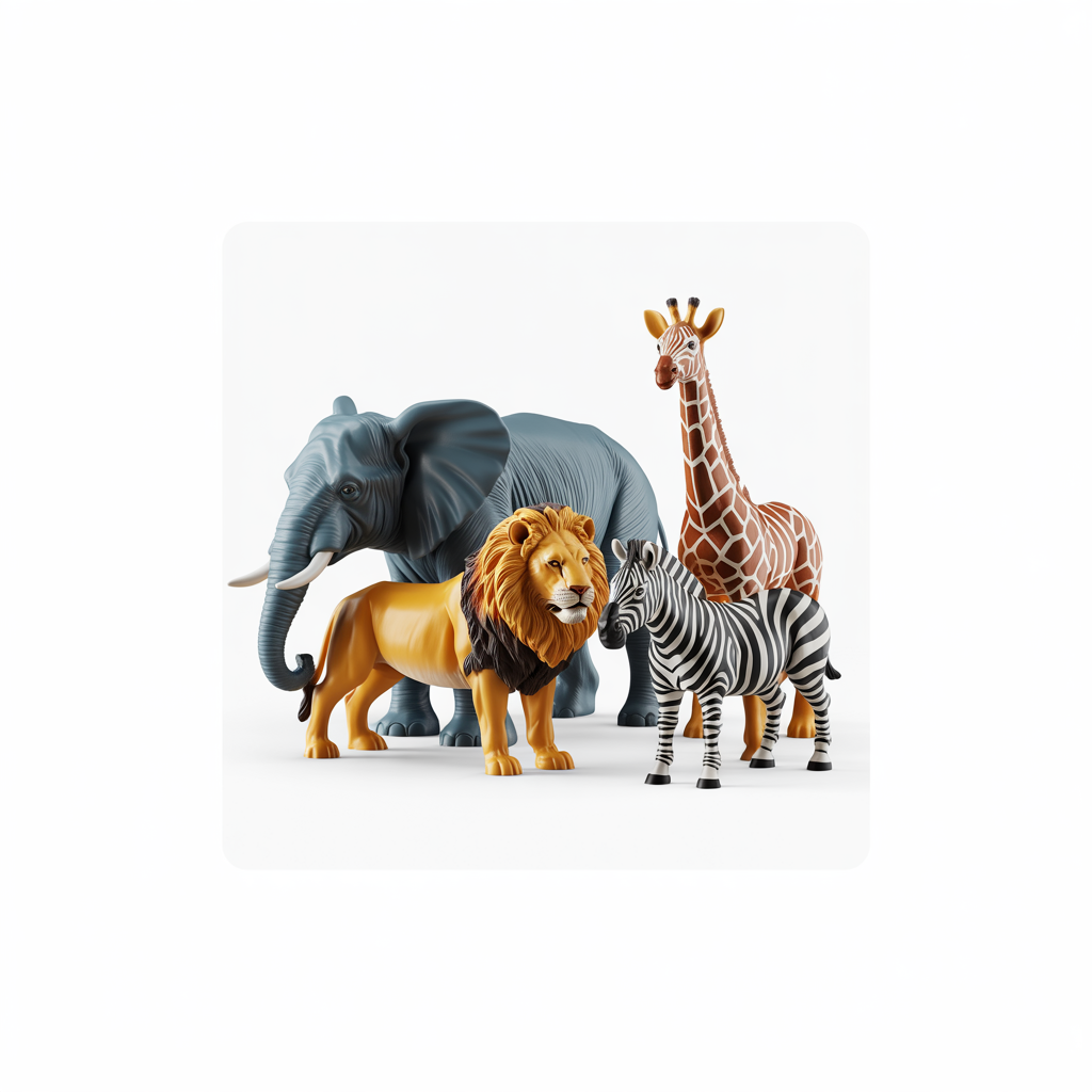 Safari Animal Figurines Set