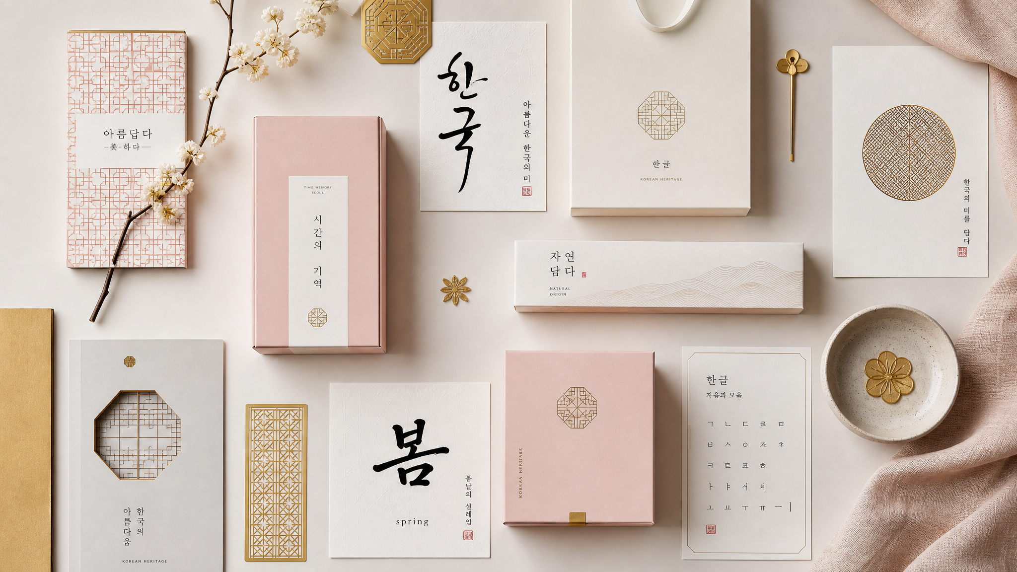 Korean design elements and contemporary graphics