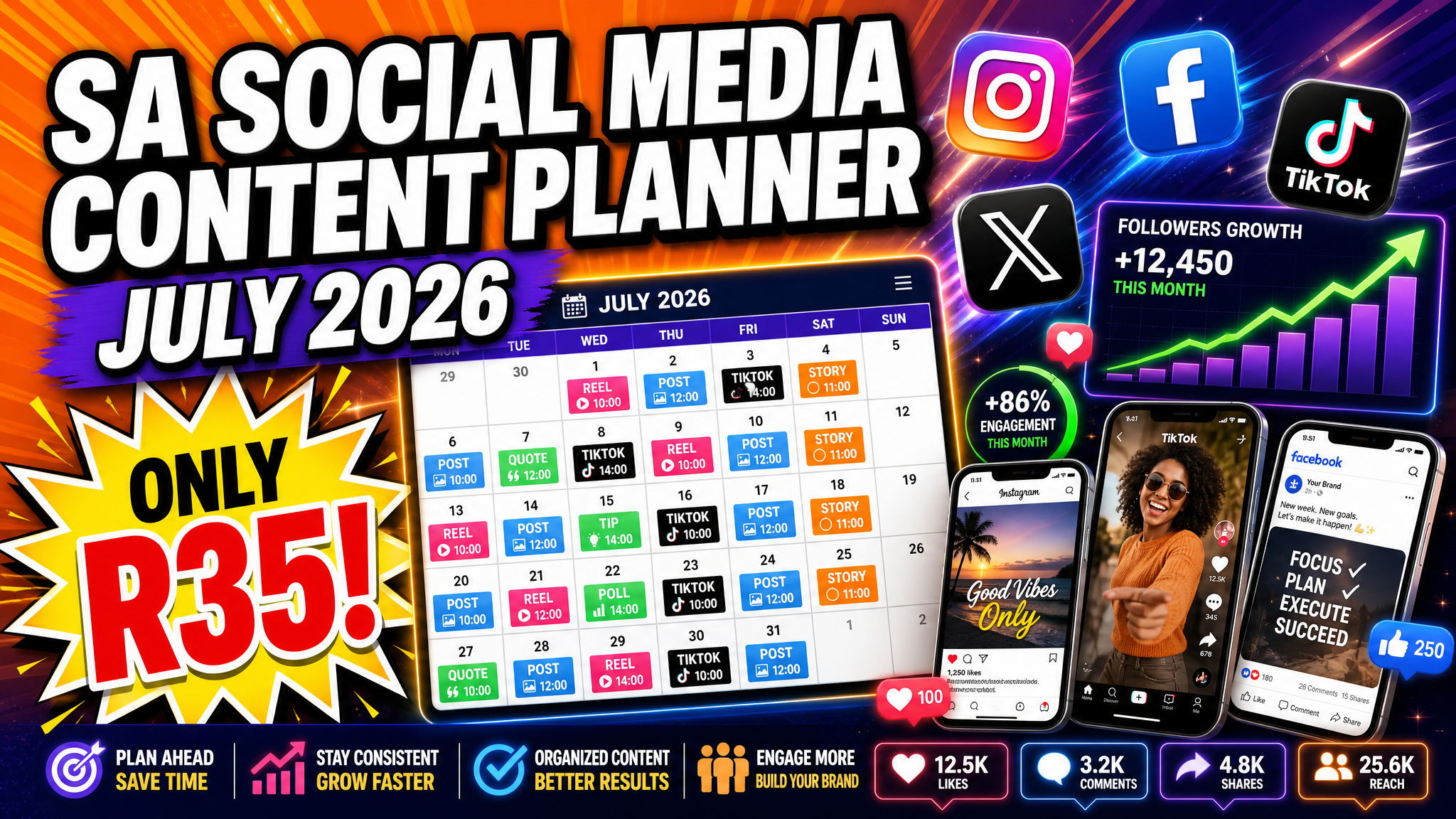 SA Social Media Content Planner July 2026