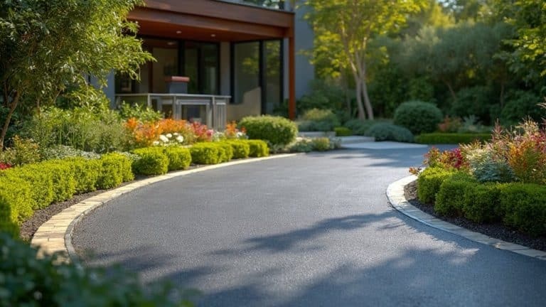 Tarmac driveway with neat edging and borders