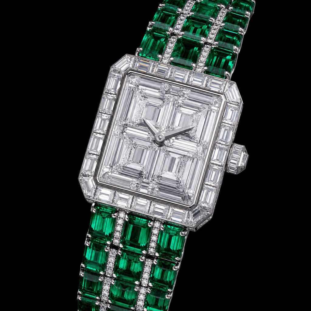 Emerald Royale Diamond Face Watch