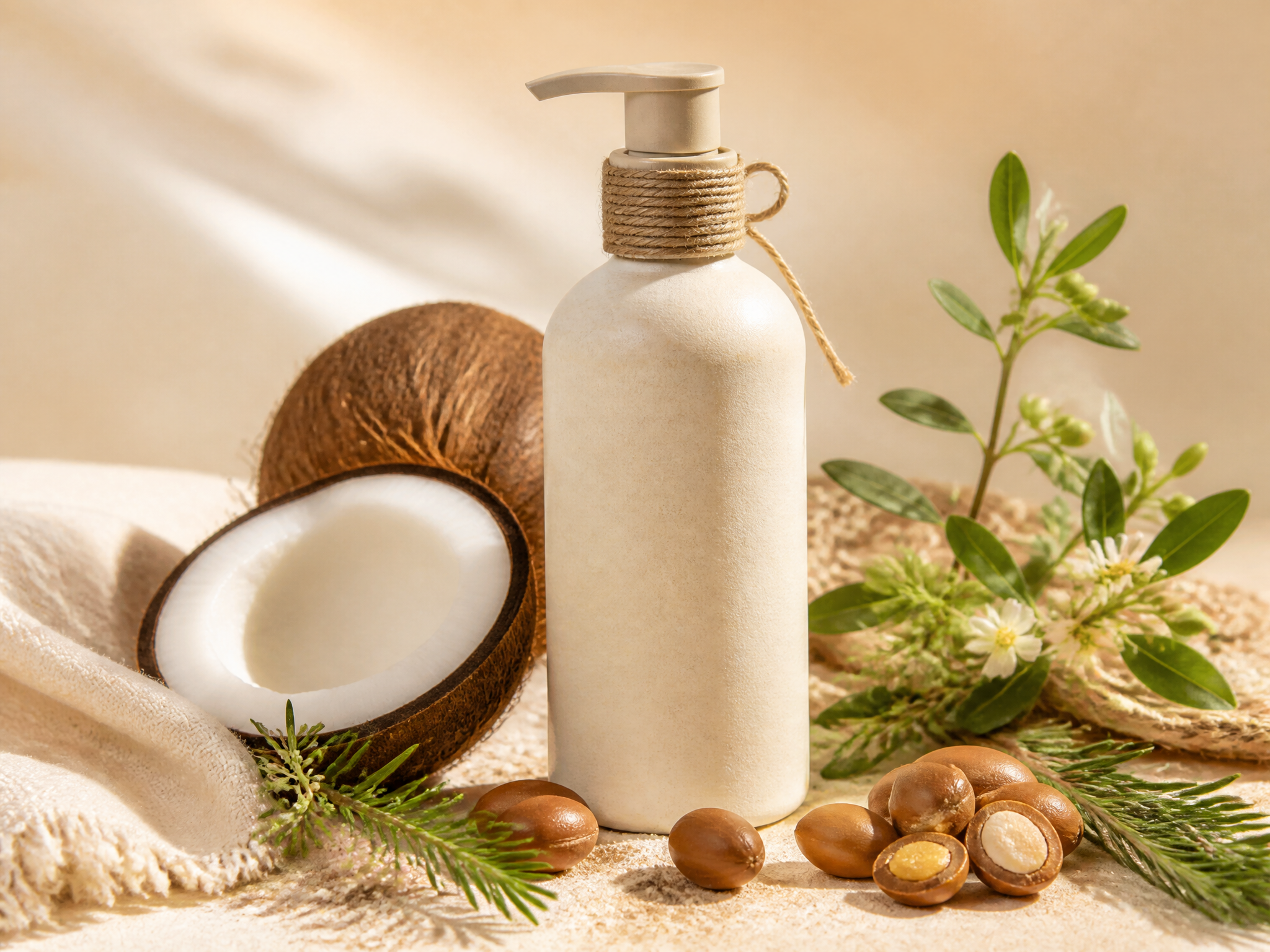 Hair Care application still life