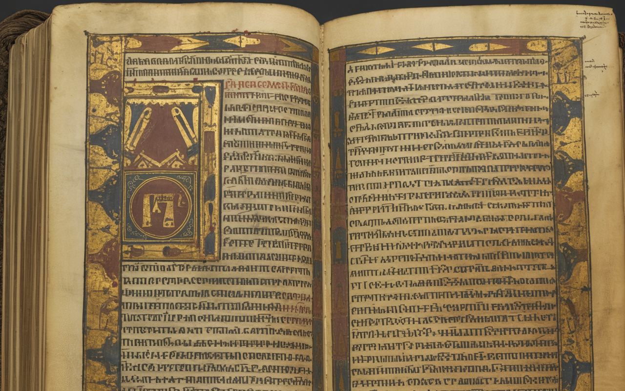 Ethiopian Orthodox illuminated manuscripts with Ge'ez script