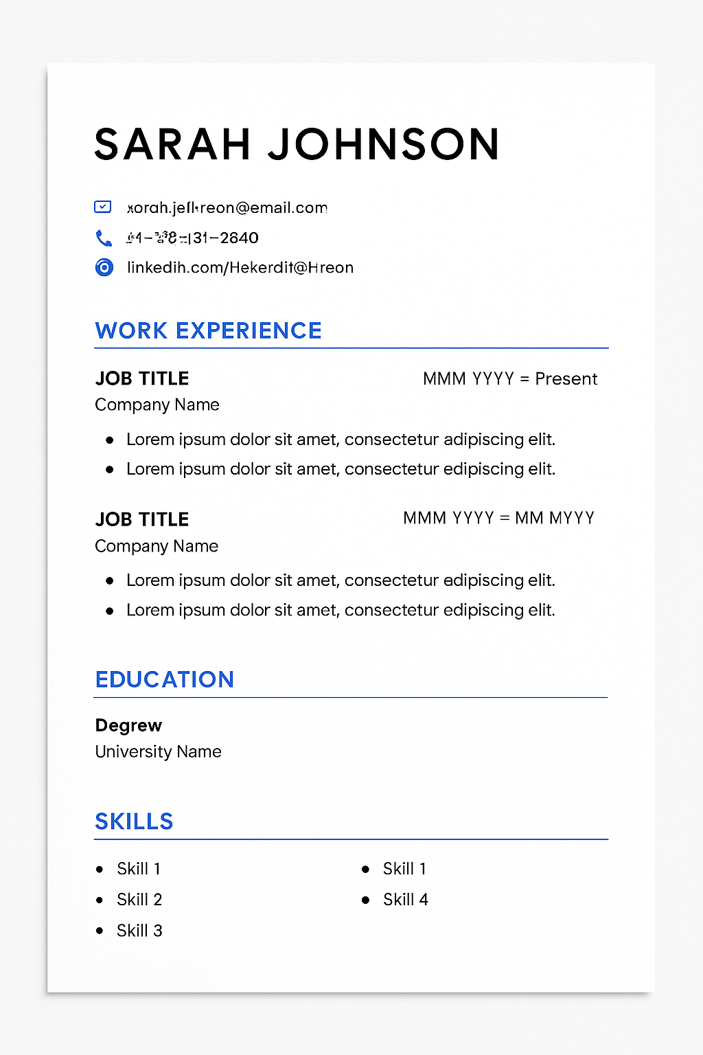 Modern Minimalist template