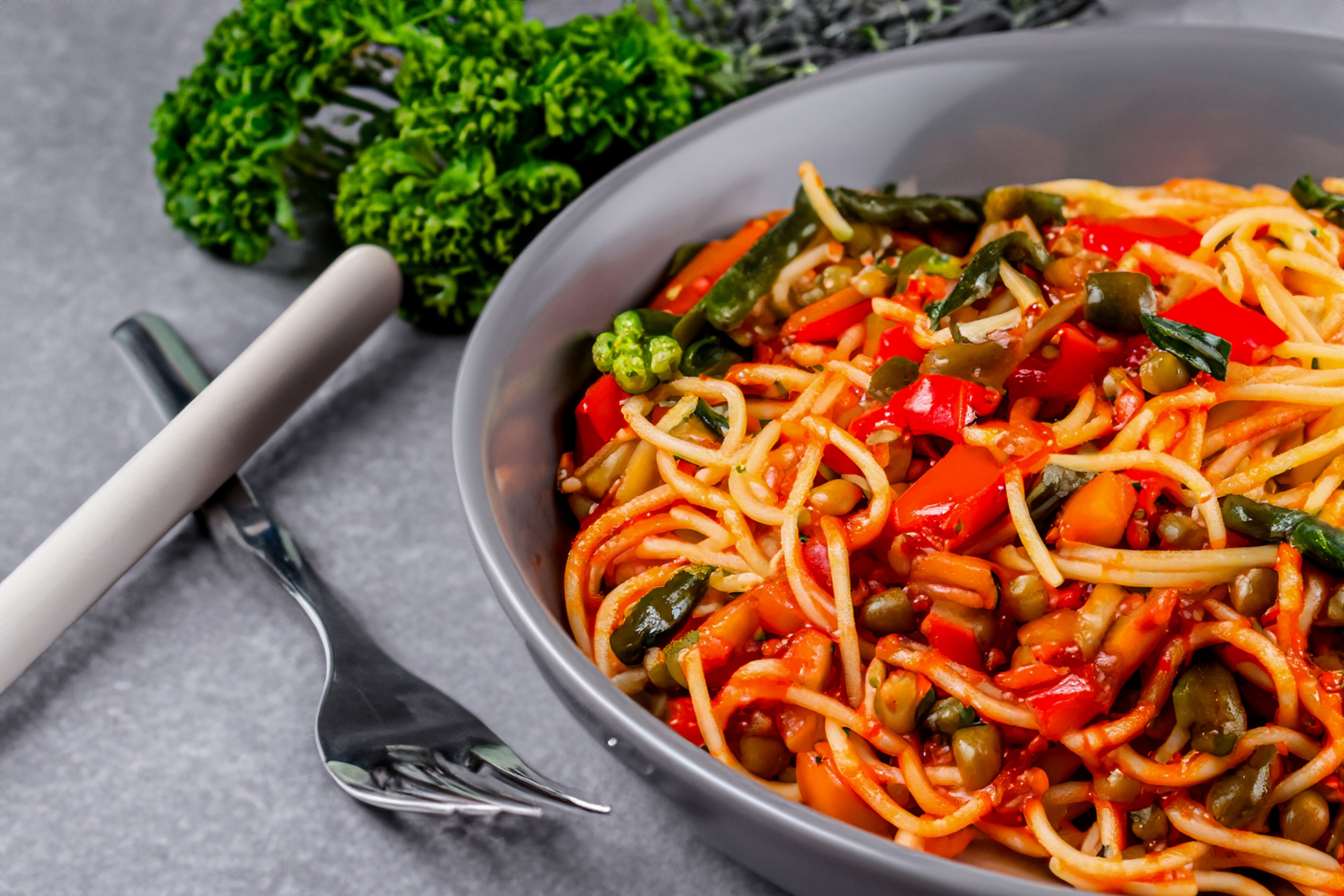 High-Protein Lentil Bolognese