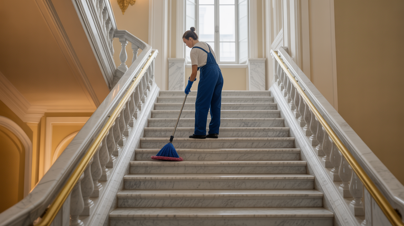 Treppenreinigung