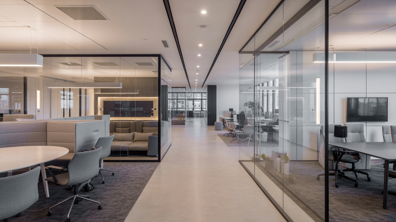 Modern commercial office fit-out in London