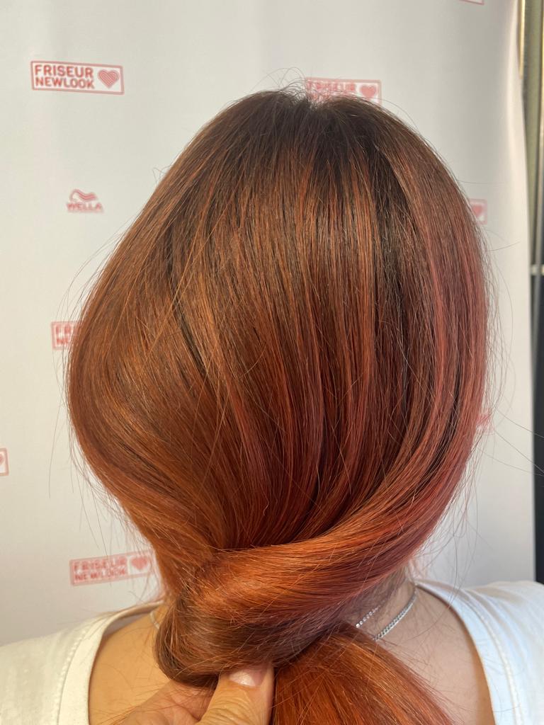 Kupfer-Rot Coloration – Friseur New Look Singen