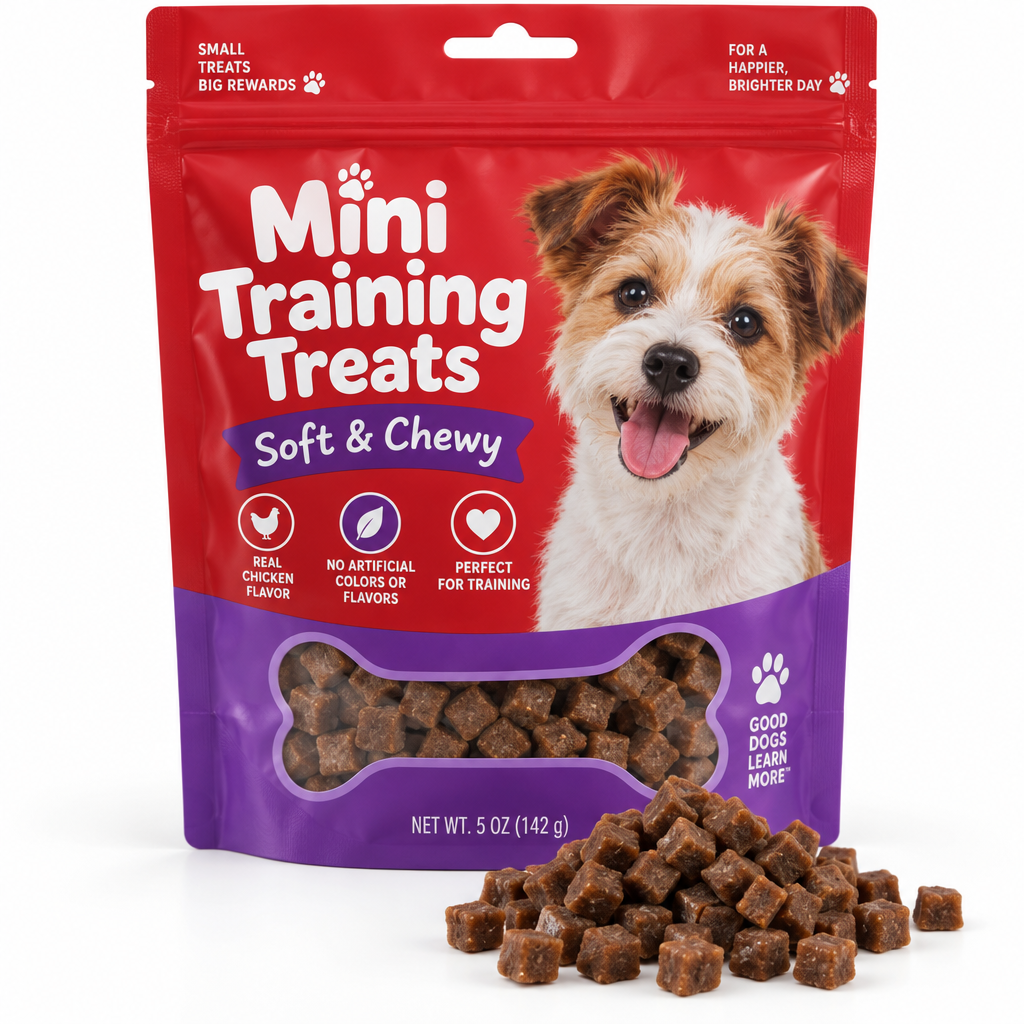 Small dog training treats package