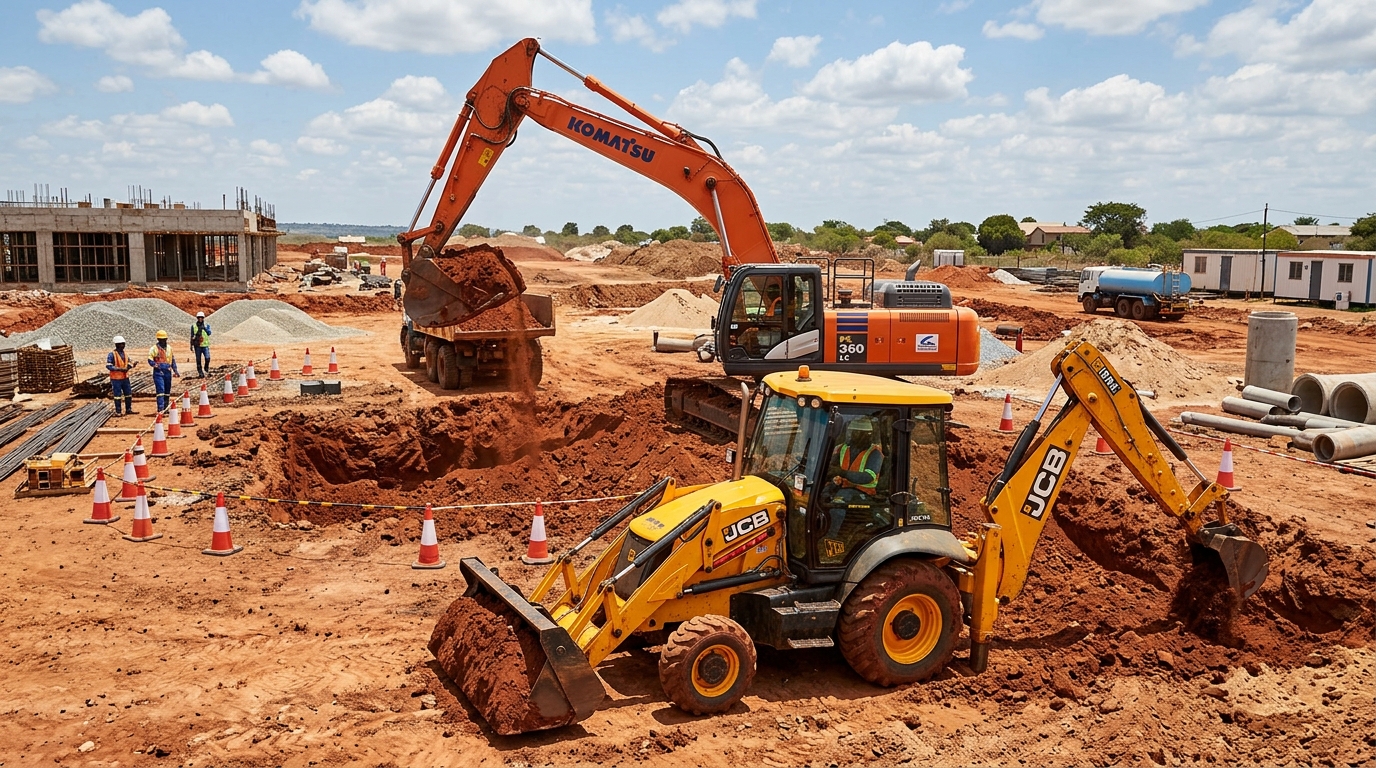 Construction Equipment for Sale in South Africa — TLBs, Excavators & More