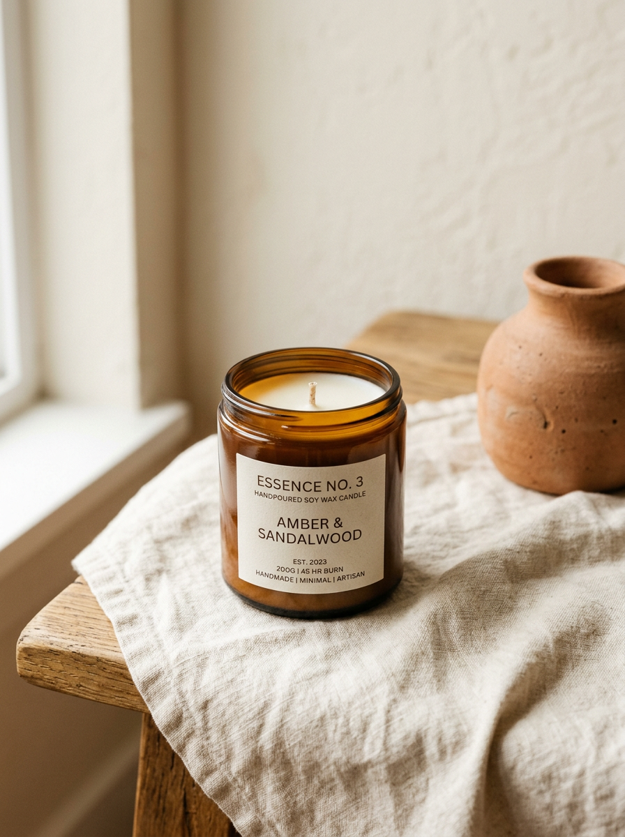 Amber Glow Soy Candle