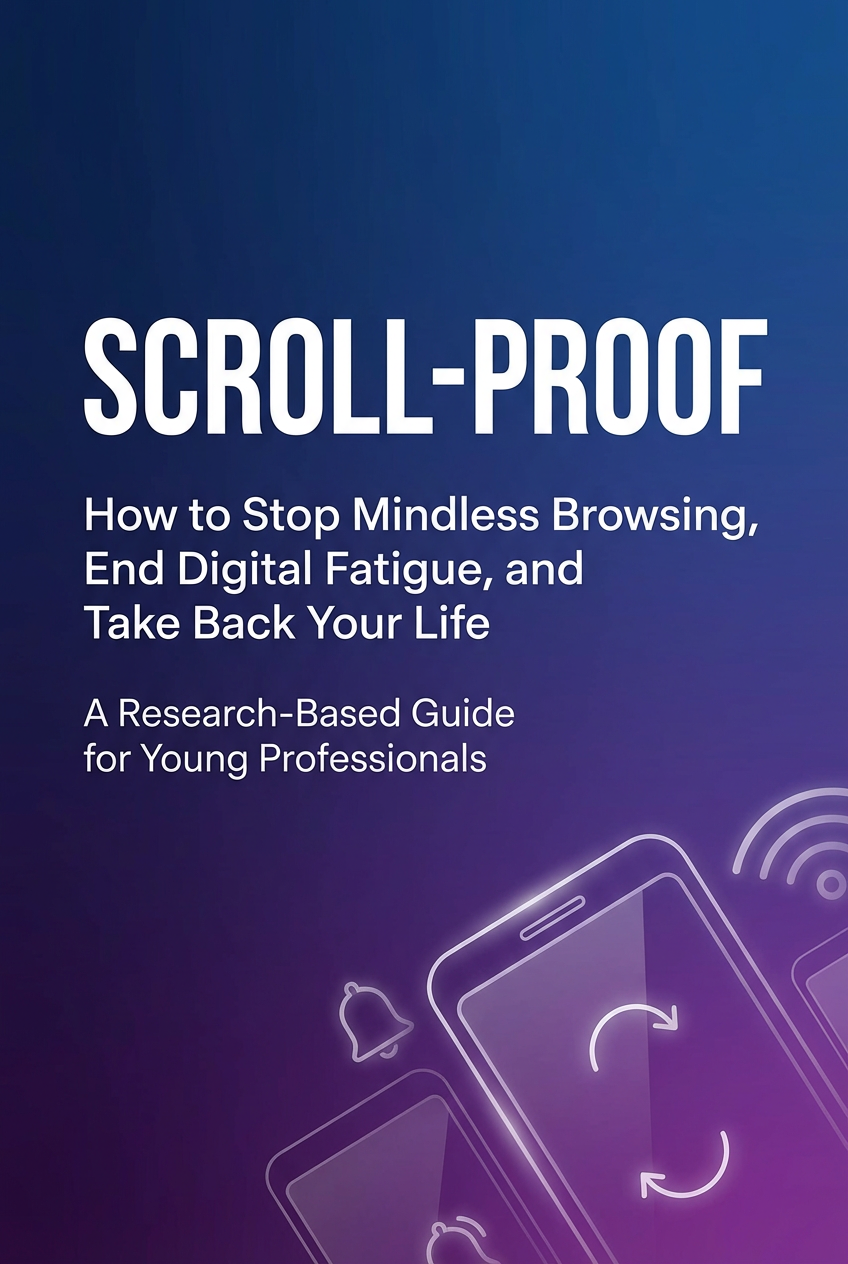 Scroll-Proof book cover - How to Stop Mindless Browsing, End Digital Fatigue, and Take Back Your Life