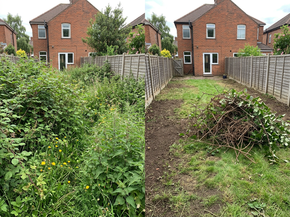 Overgrown Garden Clearance work at a Northamptonshire property – photo 2