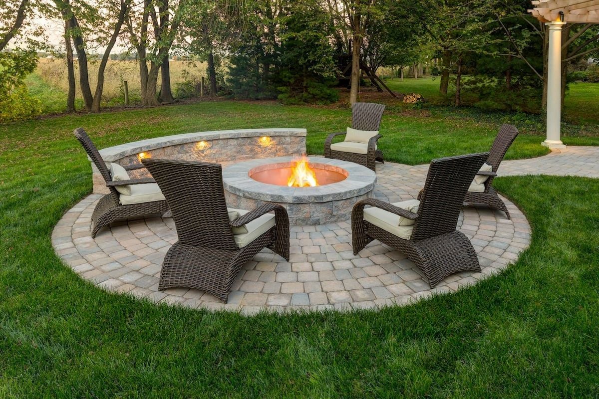 Fire Pit & Seating Area