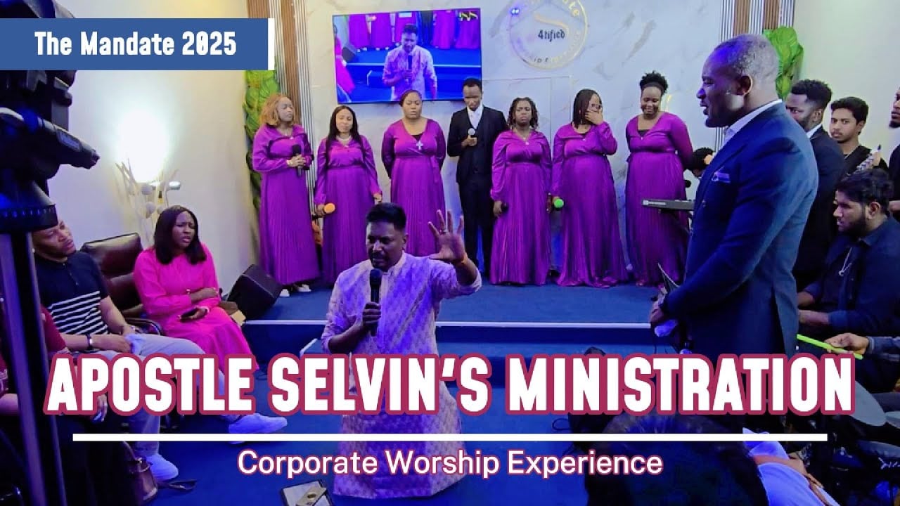 Worship band performing