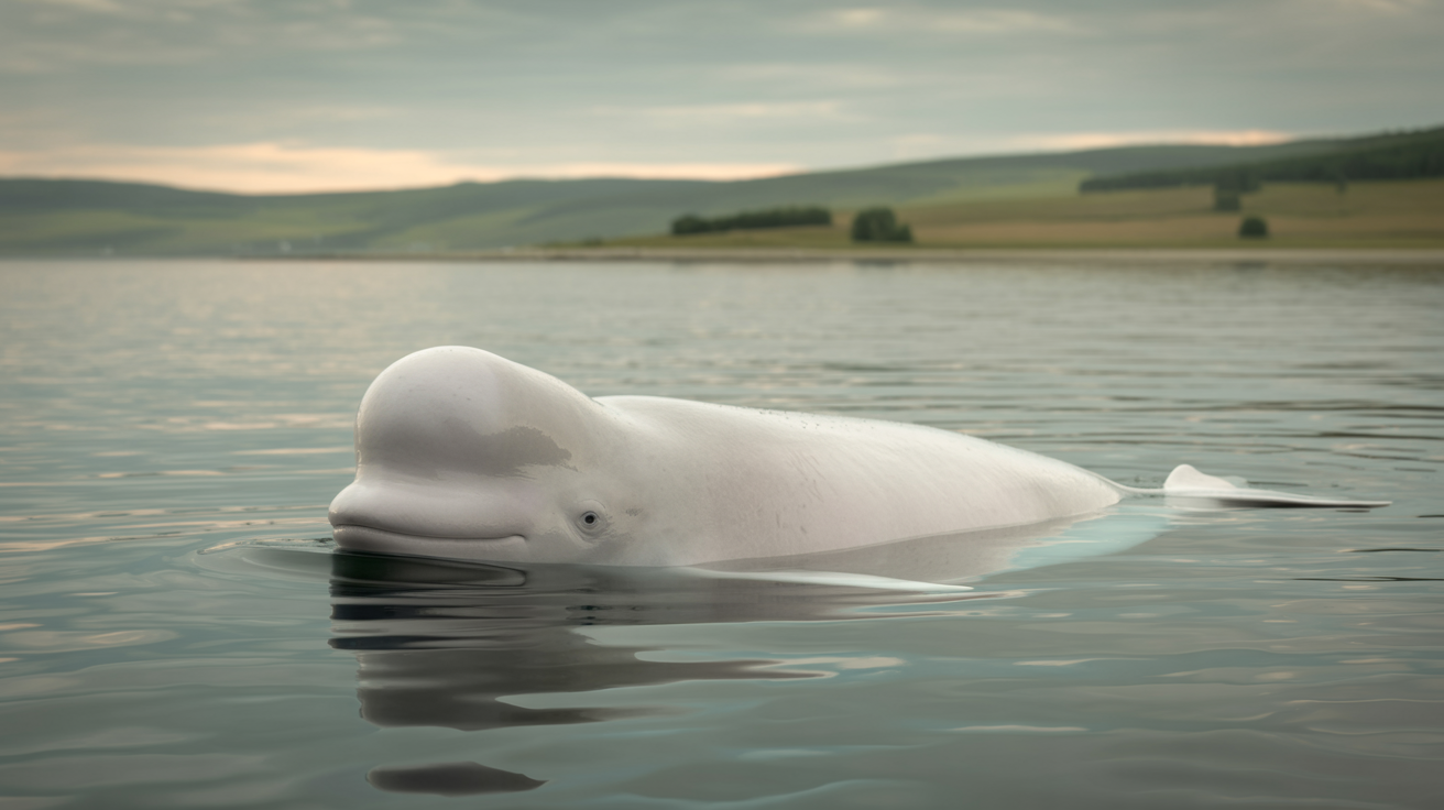 Belugawal in der Flensburger Förde: Seltener Gast aus der Arktis