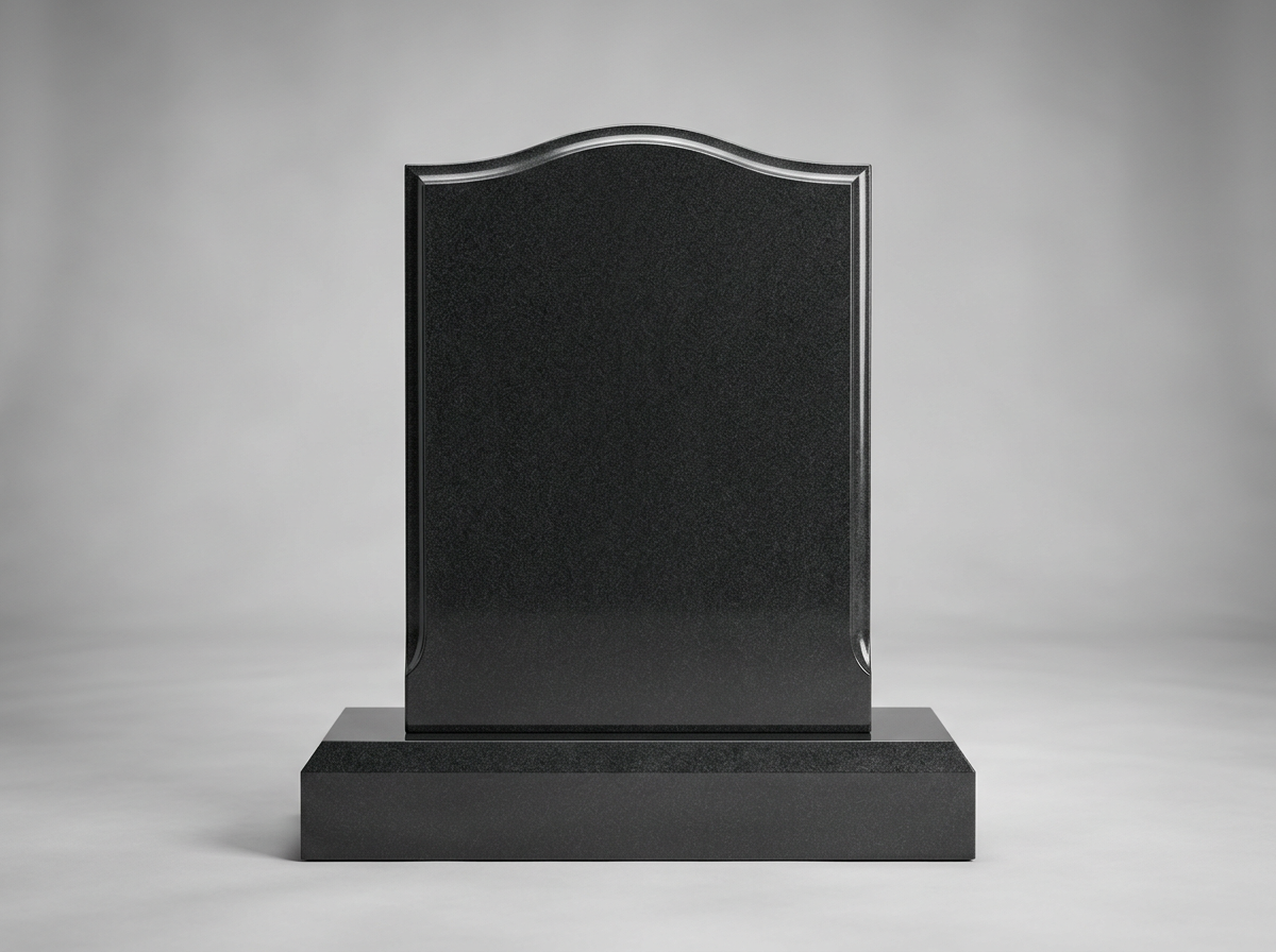 Serpentine Upright Headstone