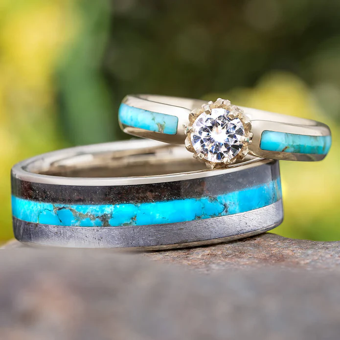 Turquoise ring showcasing the stone's distinctive color and setting