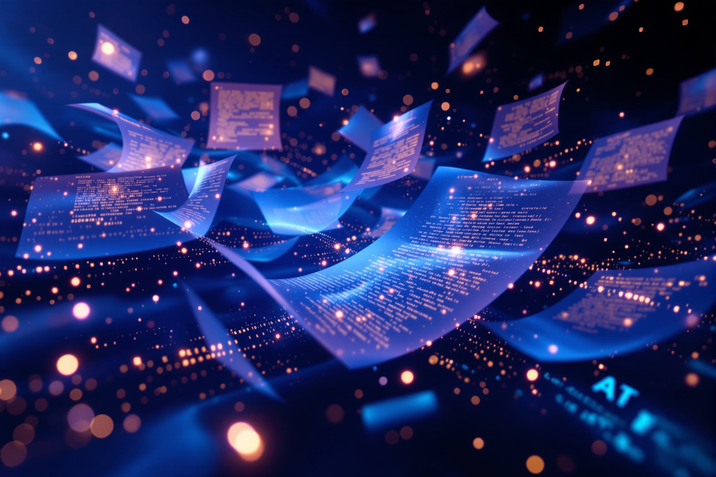 Legal Services — abstract AI tech visualization