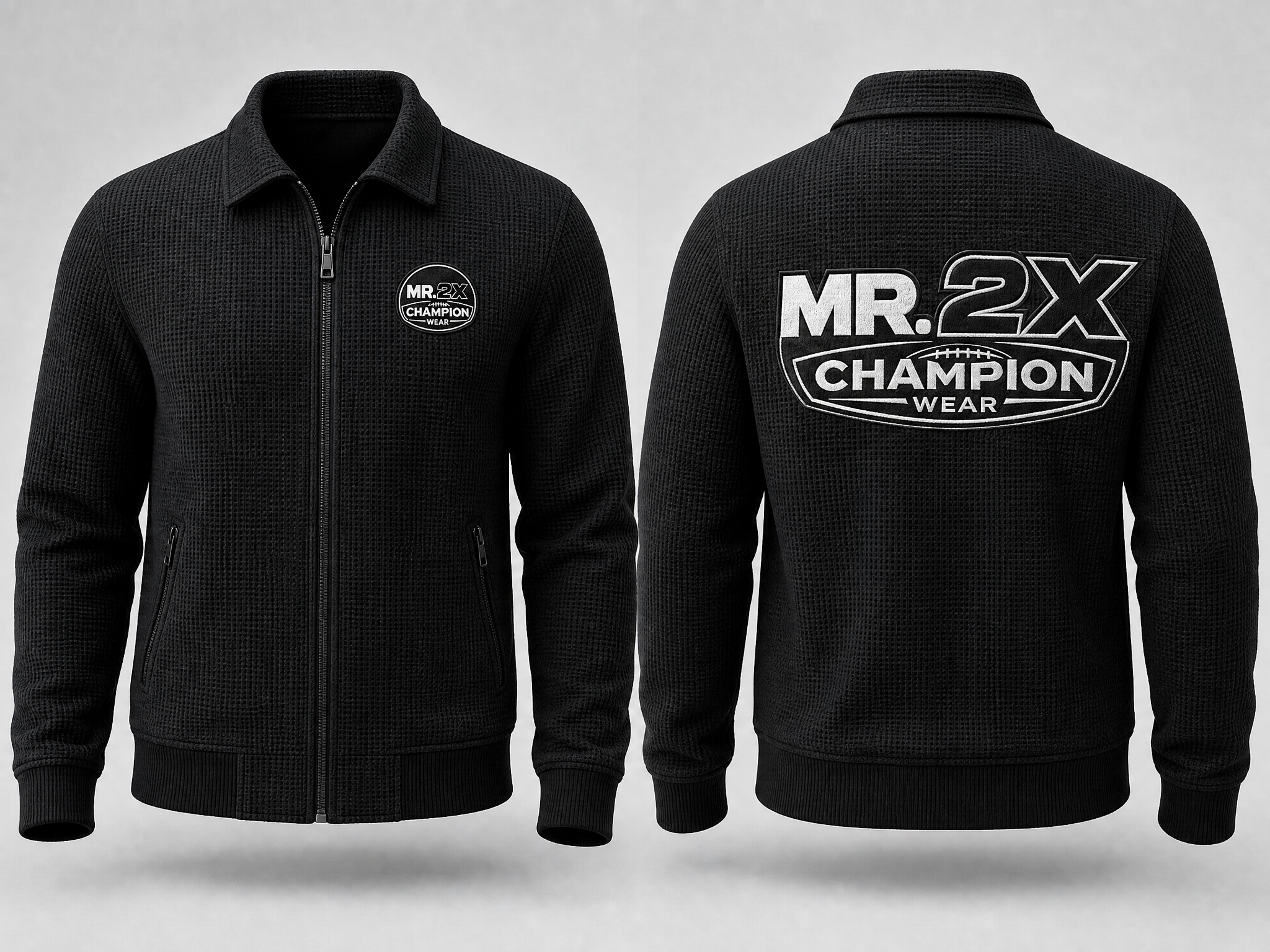 Champion Collared Fleece — Black