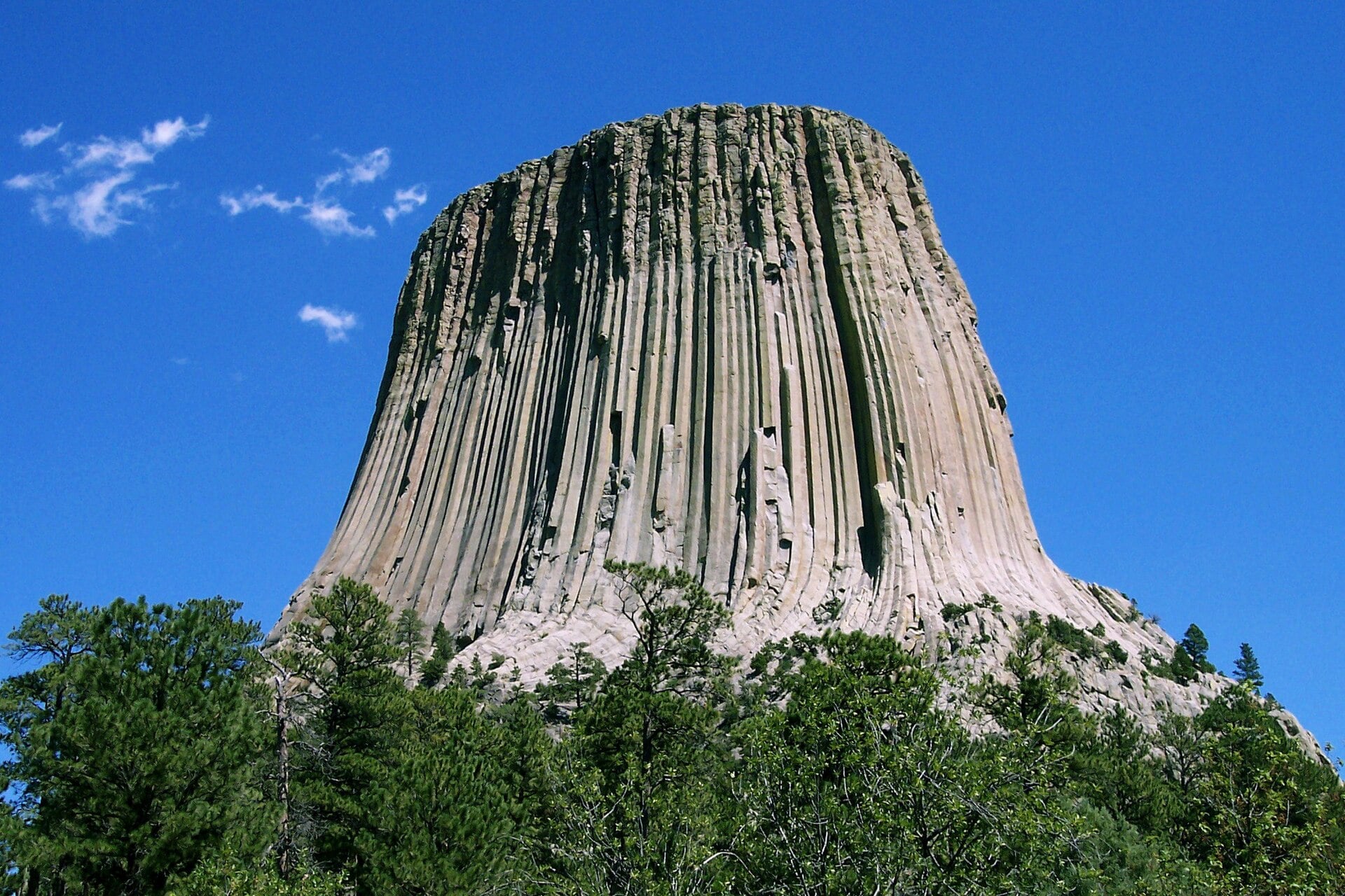 Columnar tower of Devils Tower